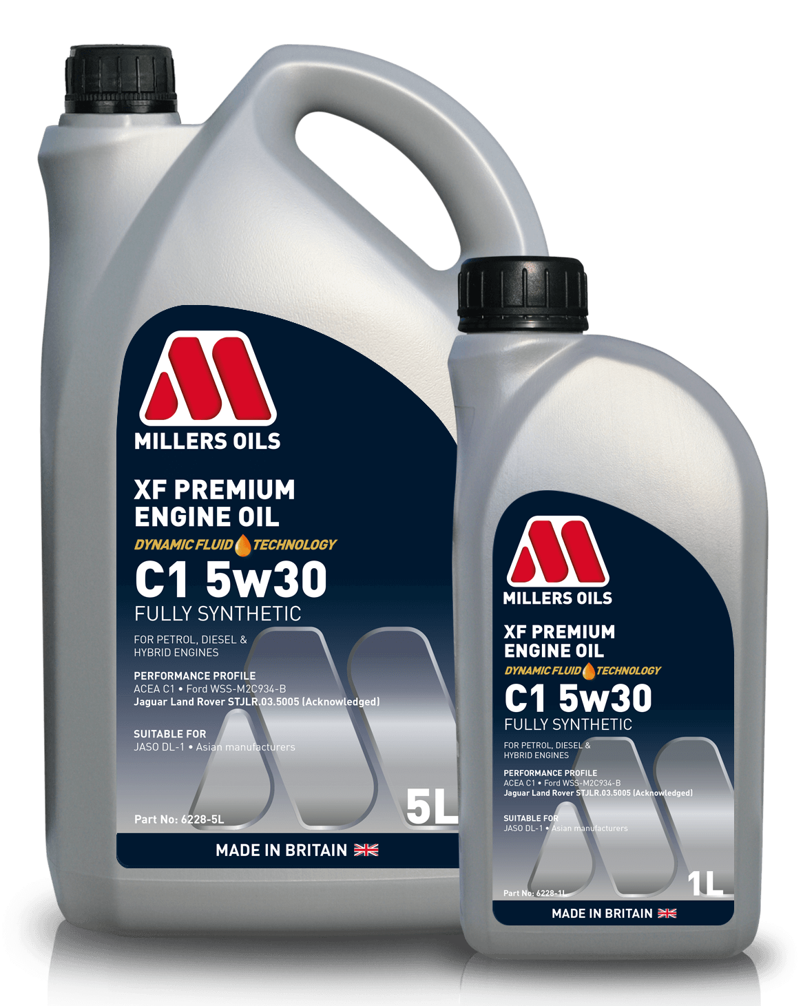 XF Premium Engine Oil C1 5w30 Millers Oils
