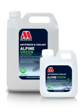 Photo of a 5L and 1L packshot of Alpine Green Concentrate